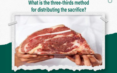 What is the three-thirds method of distributing sacrifices