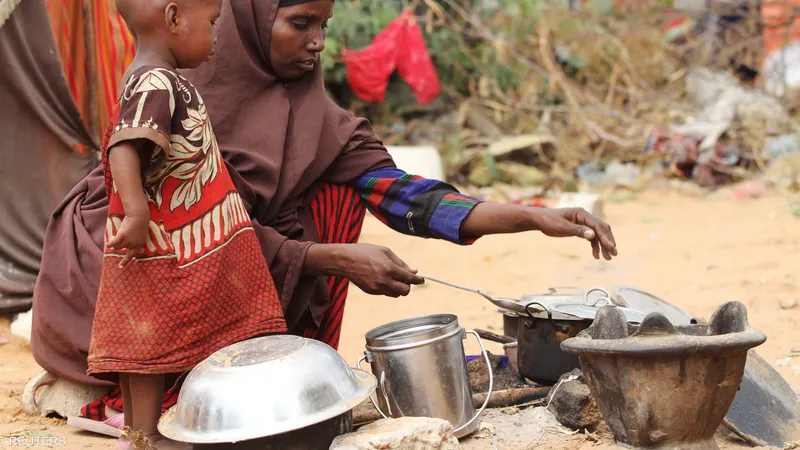 What caused the food shortage in Sudan